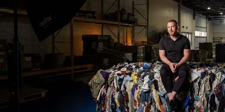 Upcycling hospital gowns with Goodwill